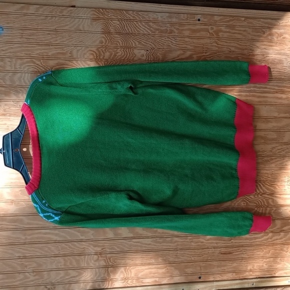 XL Green Retro Peanuts Snoopy Ugly Christmas Sweater - Picture 10 of 11